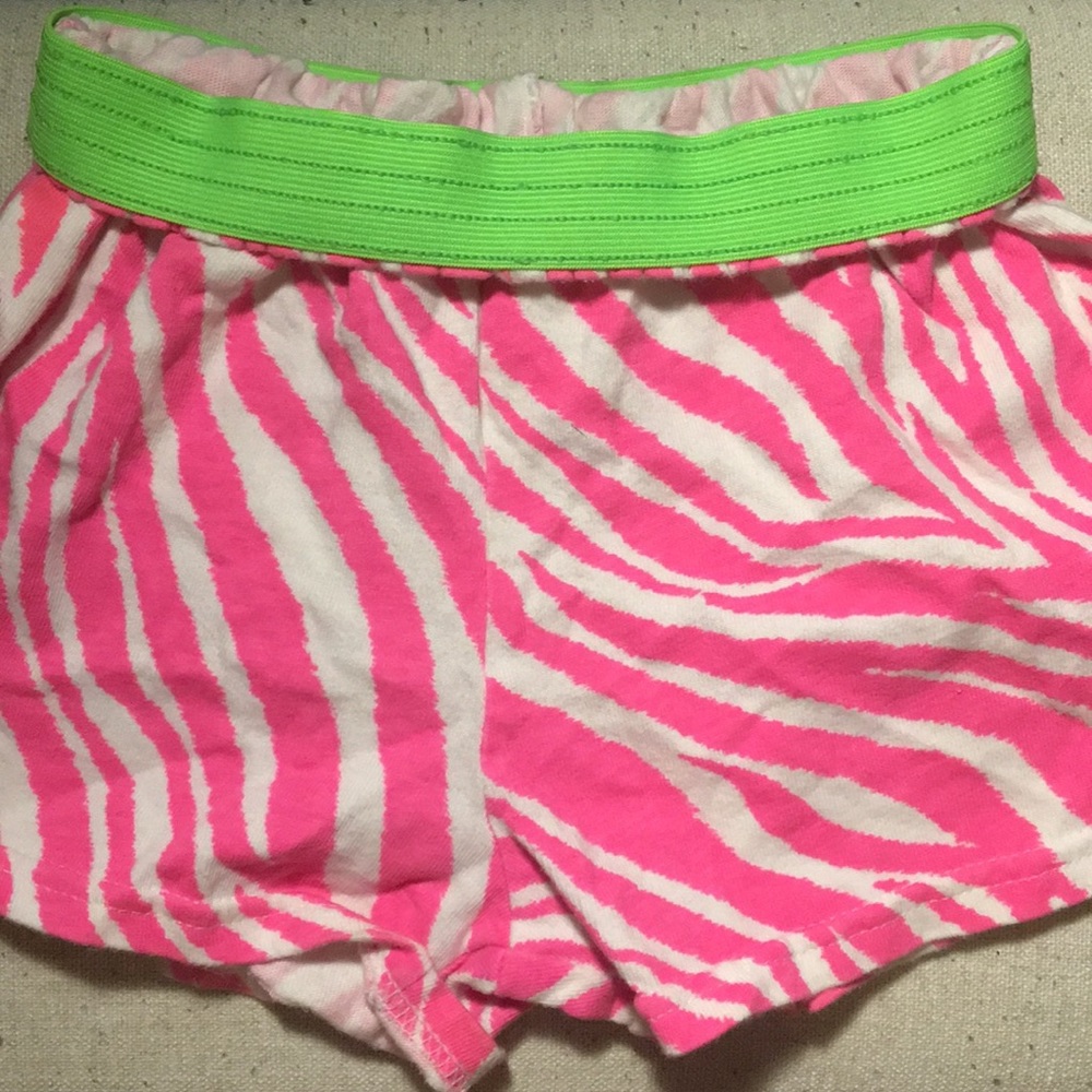 Neon pink and green soffe shorts!